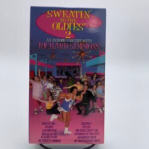 Richard Simmons Sweatin' to the Oldies 2 (VHS, 1990) Aerobics Workout Exercise